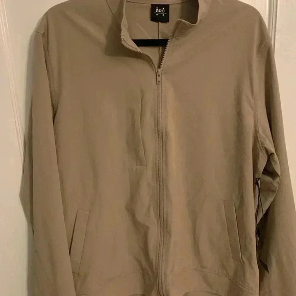 NWT Grand Running Club Marco Jacket in Taupe/Oatmeal/Tan, Mens size Large - Picture 4 of 10